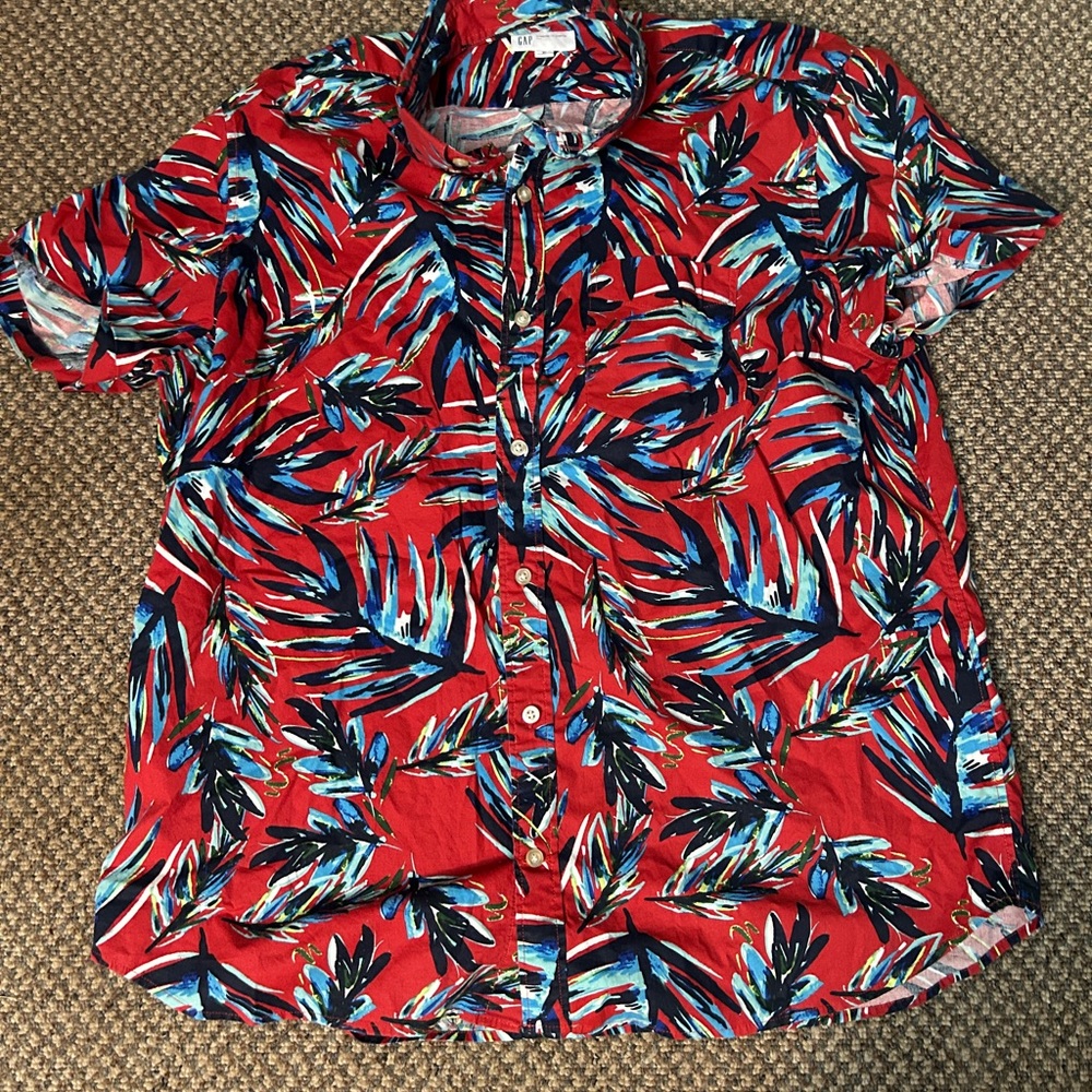 GAP Multicolor Tropical Print Shirt